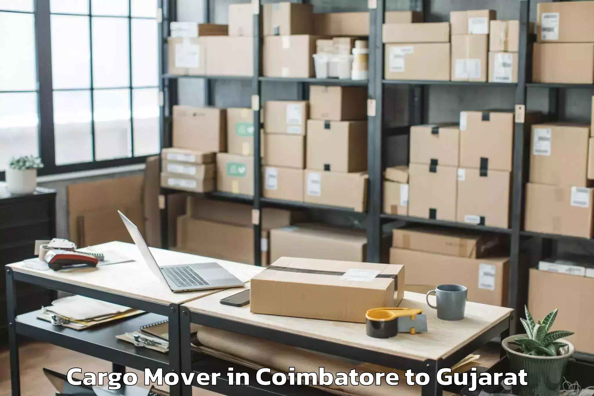 Book Coimbatore to Iiit Surat Cargo Mover